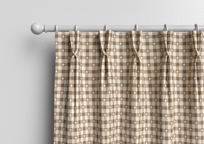 Whaley Great, Gingham Star Sand - Made to Measure Curtains - Image 10